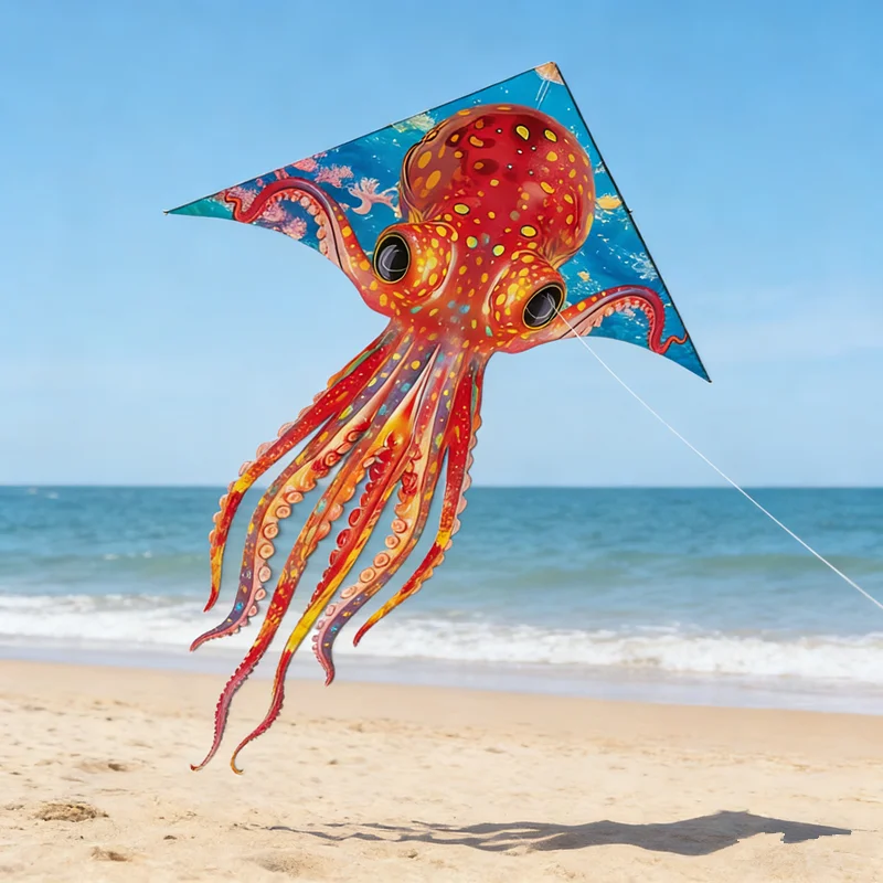 Octopus Vliegers vliegen voor kinderen vliegers Outdoor spelen vlieger enkele lijn winder professionele vlieger vogel vlieger slang vliegers fabriek koi