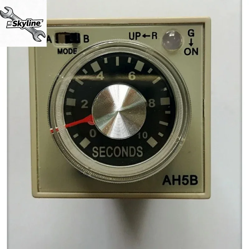 AH5B Knob Adjust Time Relay 1S 10S AC220V DC24V Industrial Time Delay Timer Relay