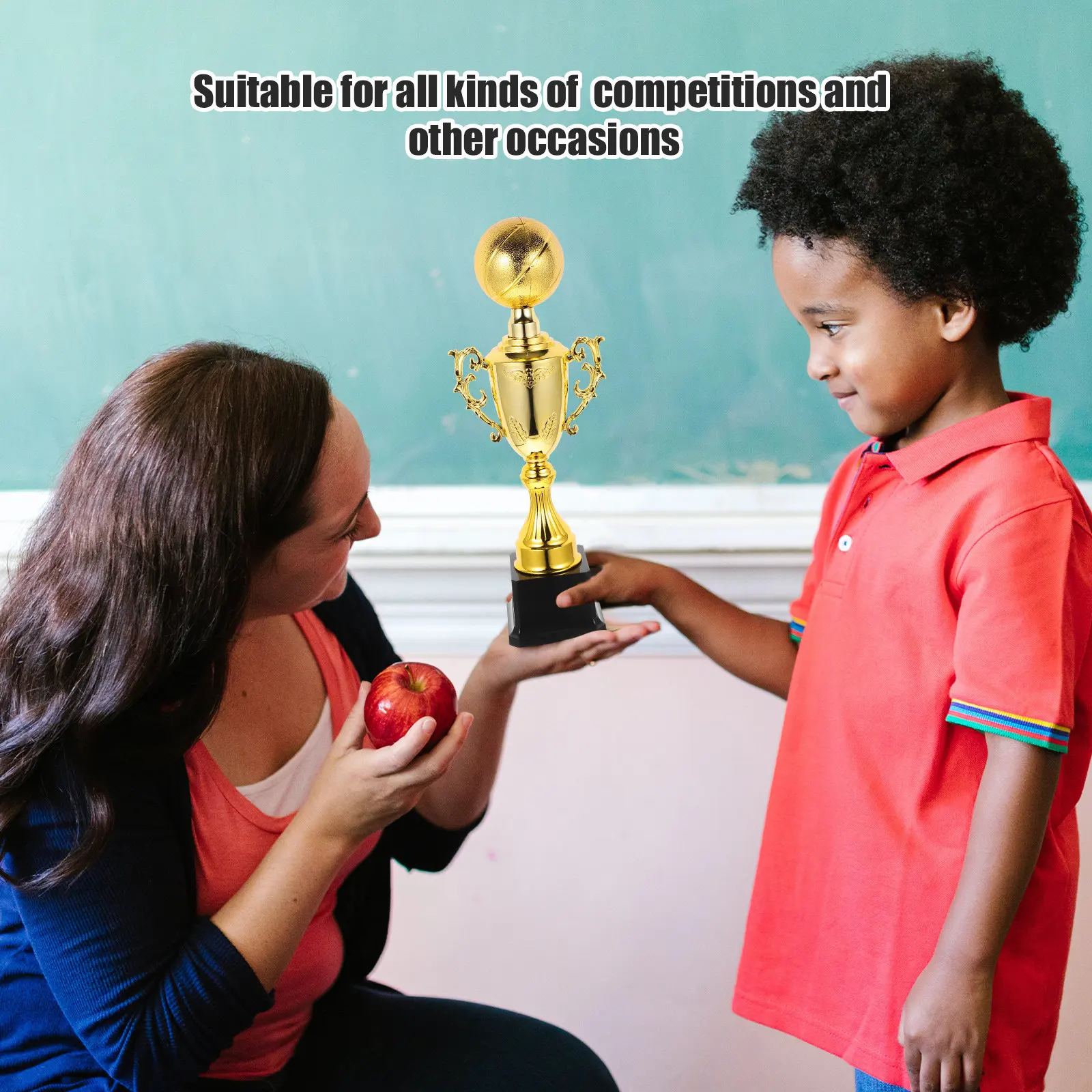 Large Basketball Trophy Cup for Kindergarten School Events Office Competitions Party Supplies Celebration Award Trophy Decor