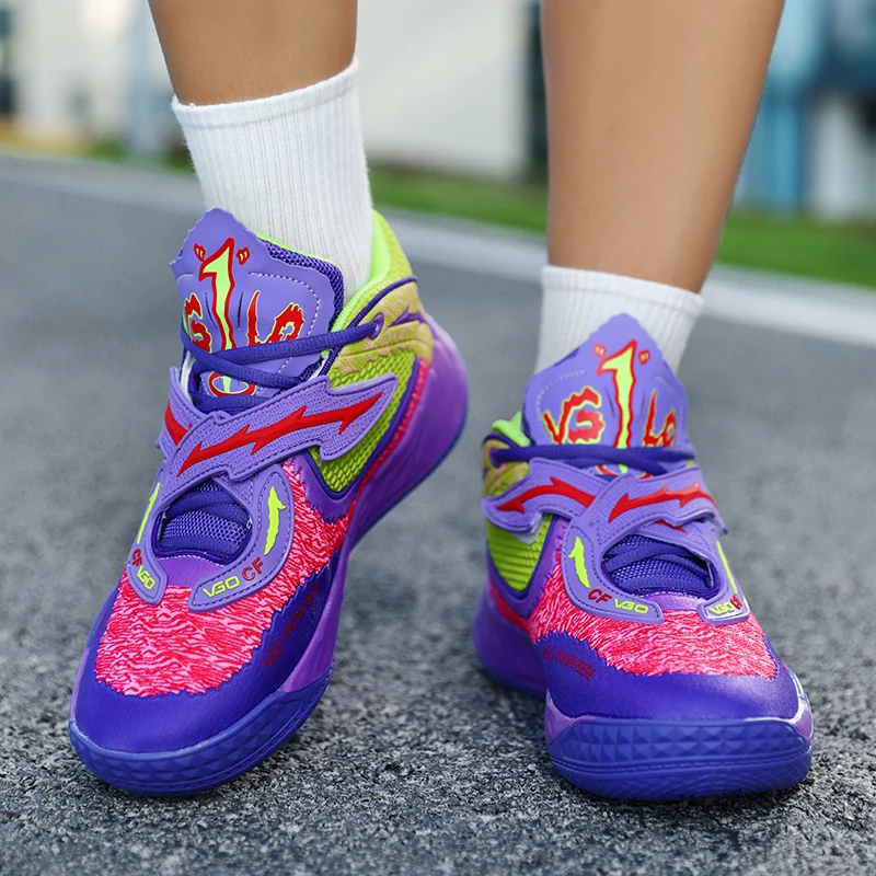 Men's Basketball Shoes Breathable Cushioning Non-Slip Wearable Runing Shoes Gym Training Athletic Basketball Sneakers for Men