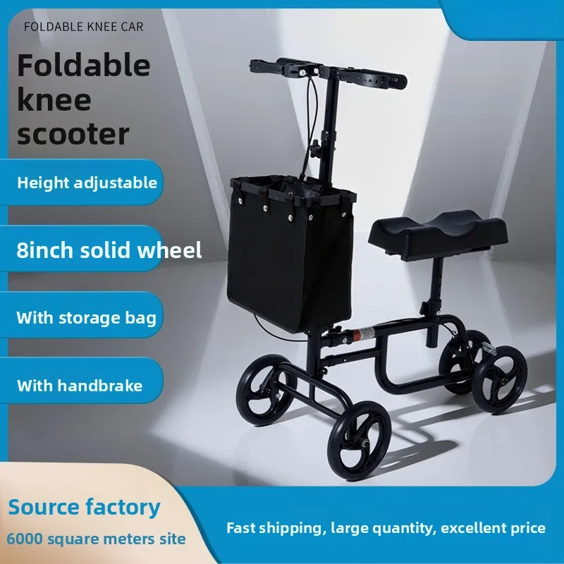 Knee Walker Scooter Crutch Alternative for Fracture Recovery Mobility Aid Steerable Cart Leg