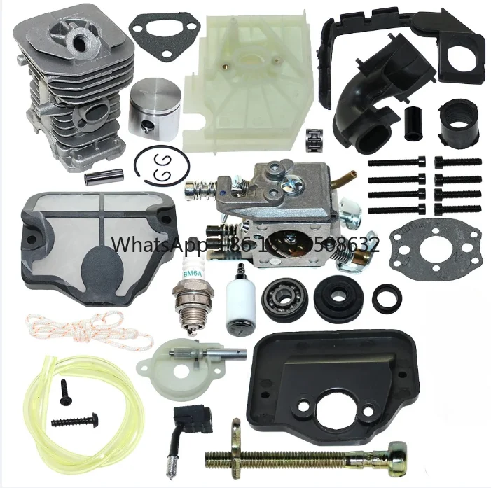 Kit de pistón y cilindro para motor Husqvarna 141,141LE,142,142E,Jonsered 2036,2040,CS2040.McCulloch M4620,Partner P365 P405