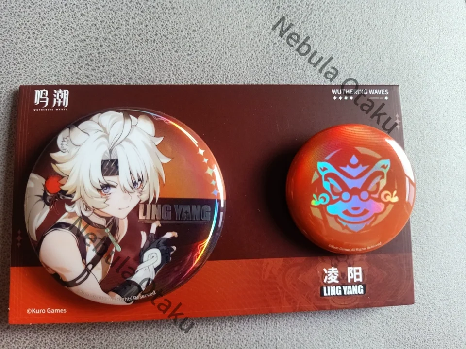 Wuthering Waves Yangyang Chixia Jiyan Yinlin ‌tinplate Badge Badges Cosplay Official Quality Goods Exquisite Souvenir Gifts
