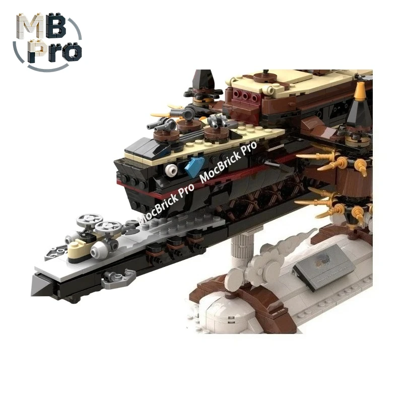 

MOC Flying Sky Pirate Ship Building Blocks, Detailed Pirate Air Vessel, Perfect Gift for Pirate Theme Fans 2435PCS