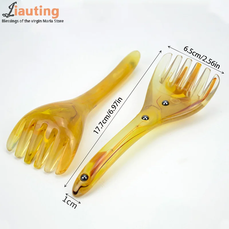 

Head Massager Scalp Gua Sha For Body Neck Leg Massage Five/Six Claw Head Scraping Stick Massage Scraping Claw Massage Visage