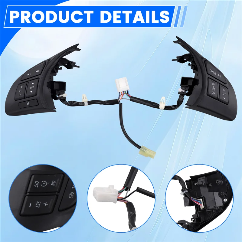 

A33K-Car Steering Wheel Cruise Control Button Audio Volume Control Switch For Mazda 6 Mazda 3 Mazda CX-5