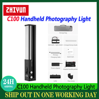ZHIYUN CINEPEER C100 100W Handheld Stick Led Light 2700K-6500K Transformable into Panel Light  For Live Streaming Shooting Video
