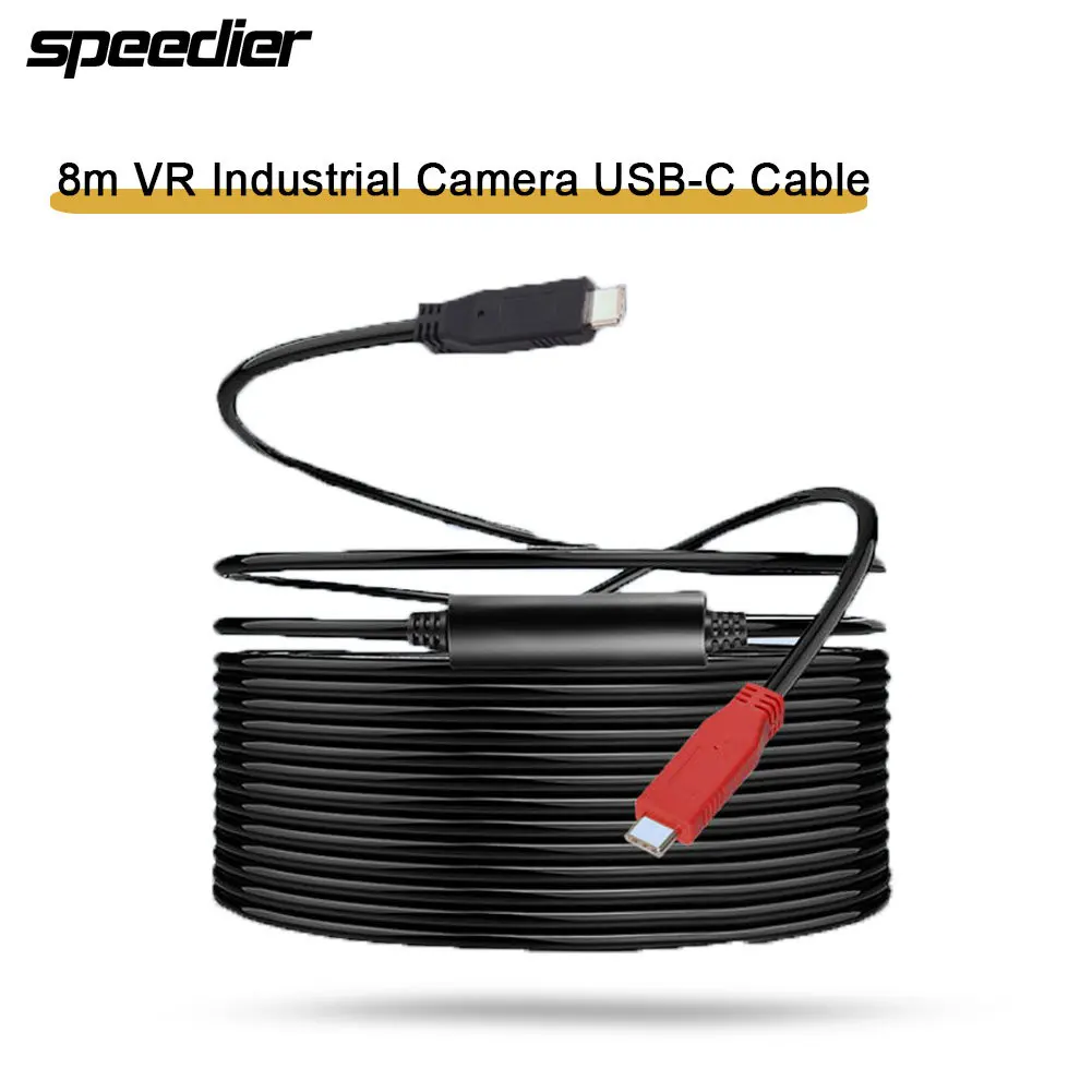 

USB-C Type-C To USB-C 5Gbps Gen1 Chipset Repeater Data Cable 8m Single-Way Transfer for Industrial Camera Laptop PC Disk