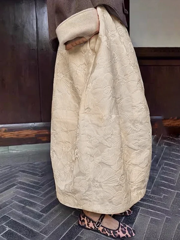 

2025 Summer Spring New Chinese Sle National Feel Embroidered f Skirt Women's Faion Handling Tailor Single Skirt