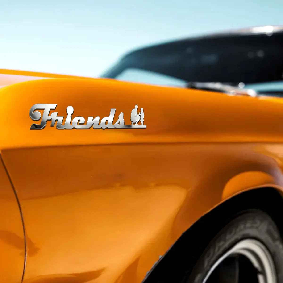 Family Father and Son Metal Stickers Custom Logo Applicable to Car Trunk, Fender and Rear Bumper, 3D Stickers, Birthday Gifts