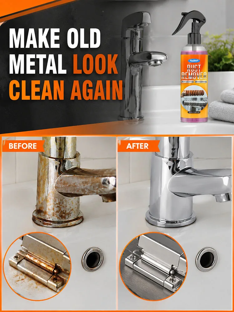 Rust Remover Spray for Metal Powerful Rust Removal Cleaner Anti Corrosion Treatment for Car Parts Tools Bolts Household Hardware view 5