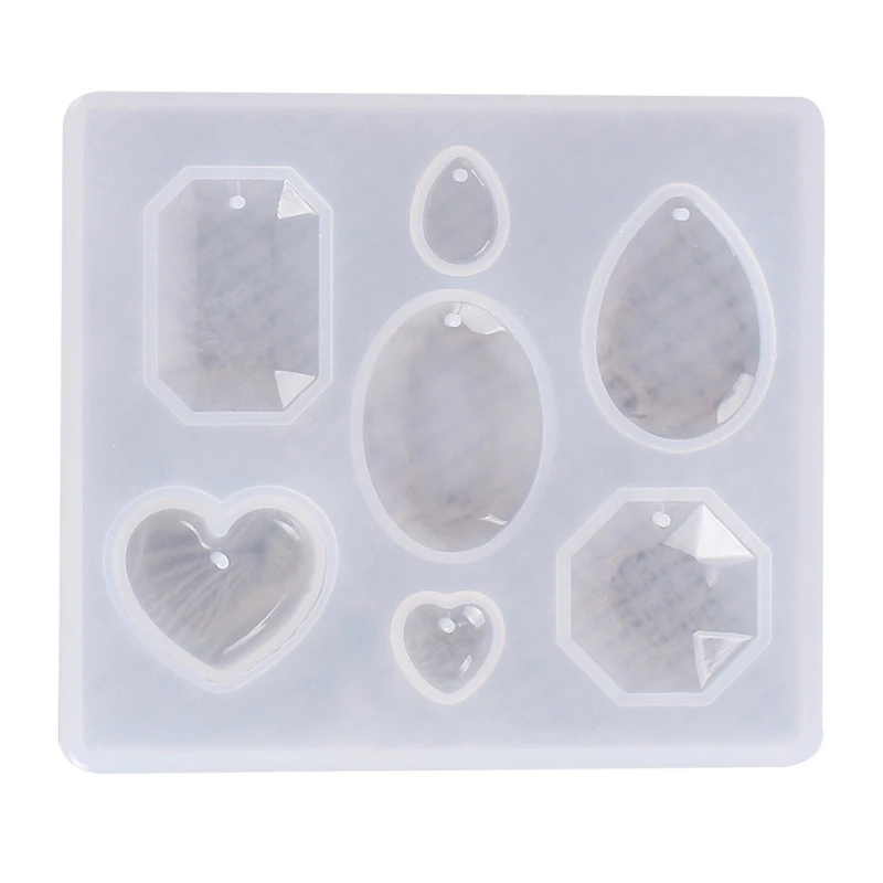 Molde silicona para manualidades, botón Molde resina Epoxy hecho a mano con agujero, colgante, llavero, suministros