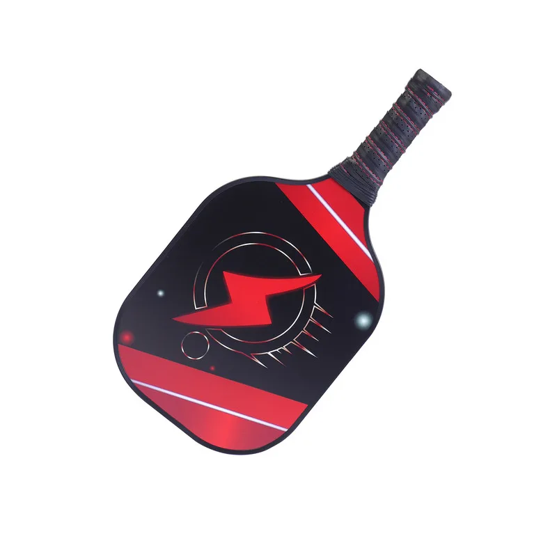 Fiberglass Pickleball Paddle Integrated USAPA Certified PP Honeycomb Graphite Carbon Fiber 3K Set Red Lightning Cool Padelracket