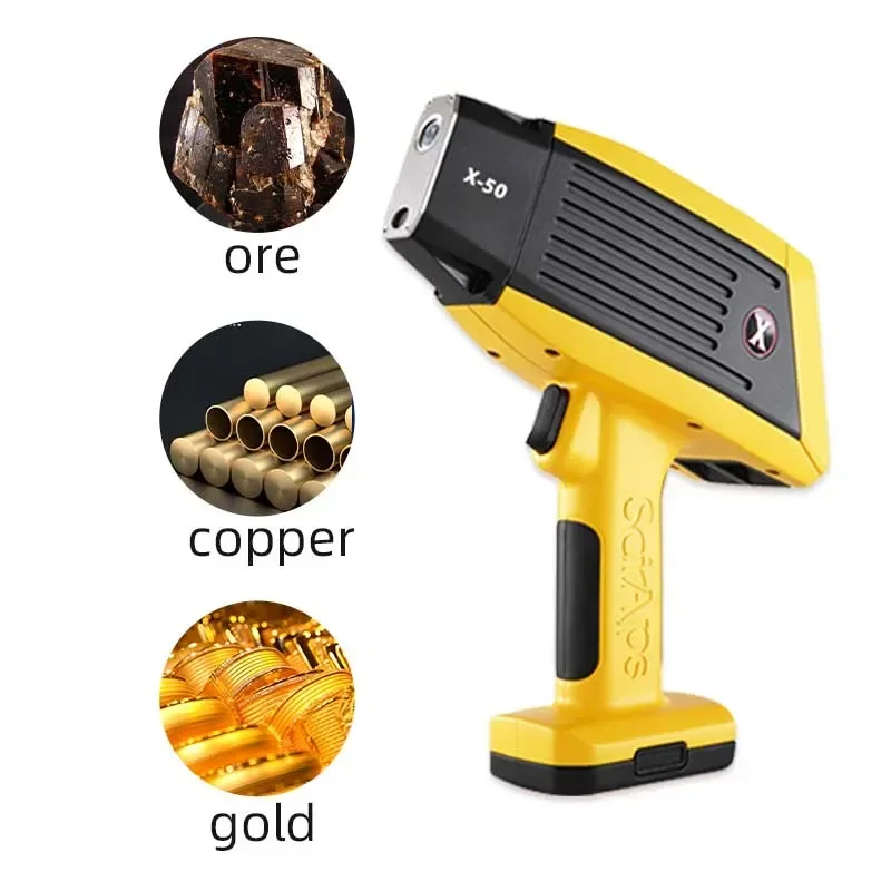 Gun Type XRF Spectrometer Mineral Metal Portable Handheld SciAps X-50 with Si-PIN detector test gold