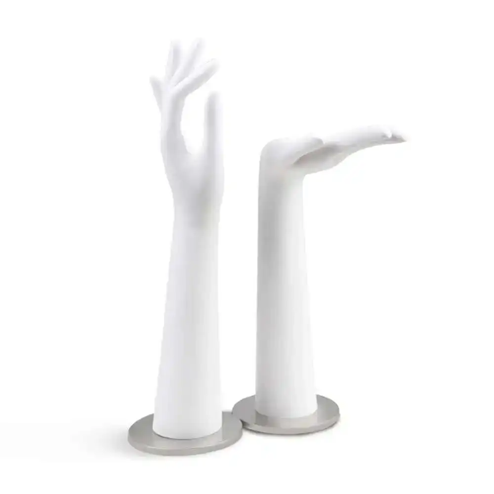 

Simulation Dumb White Hand Model Jewelry Display Fake Finger Female Fake Hand Model Nail Art Jewelry Gloves Window Display Props