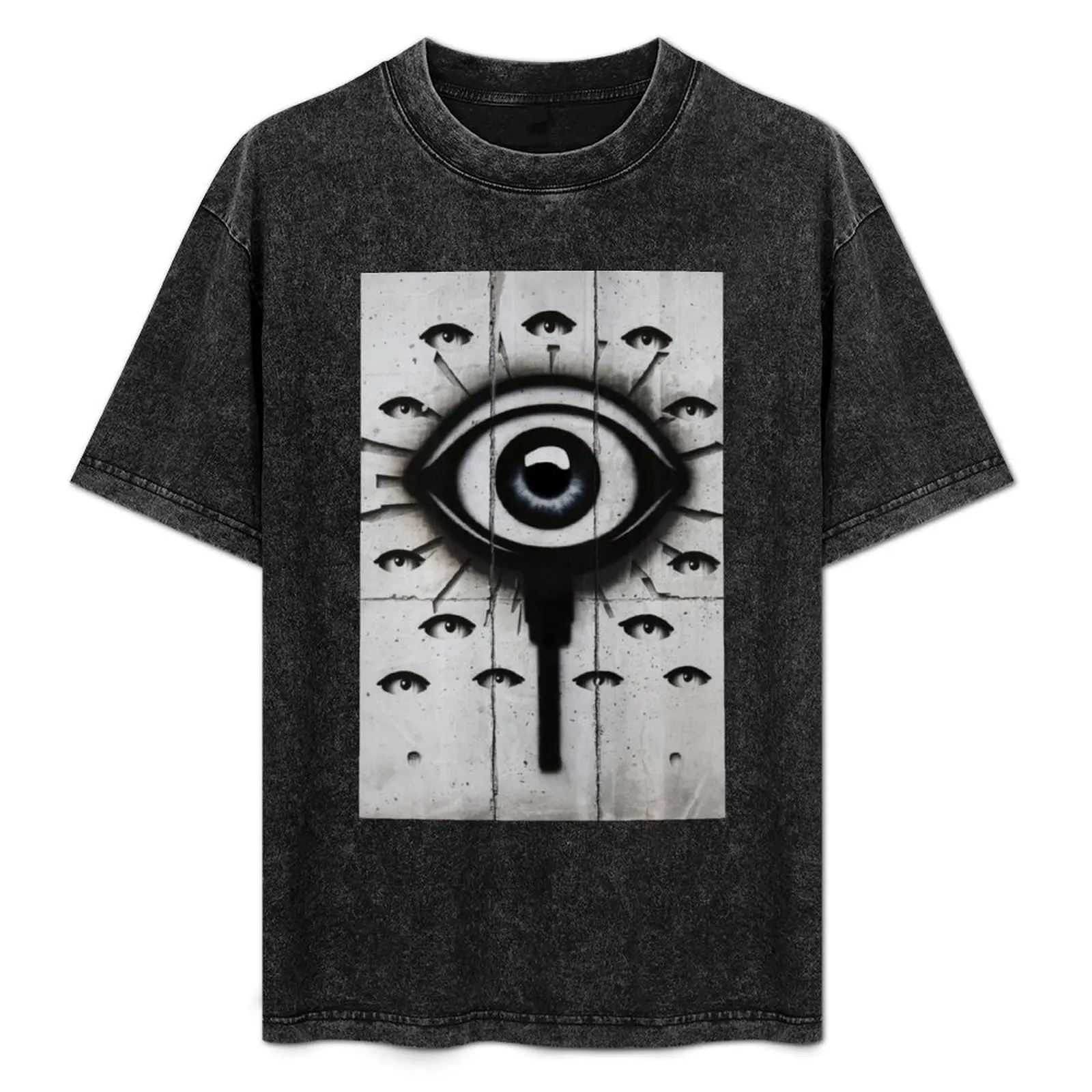 Eyes Stencil Graffiti T-Shirt graphic tee shirt customs design your own t shirt for men