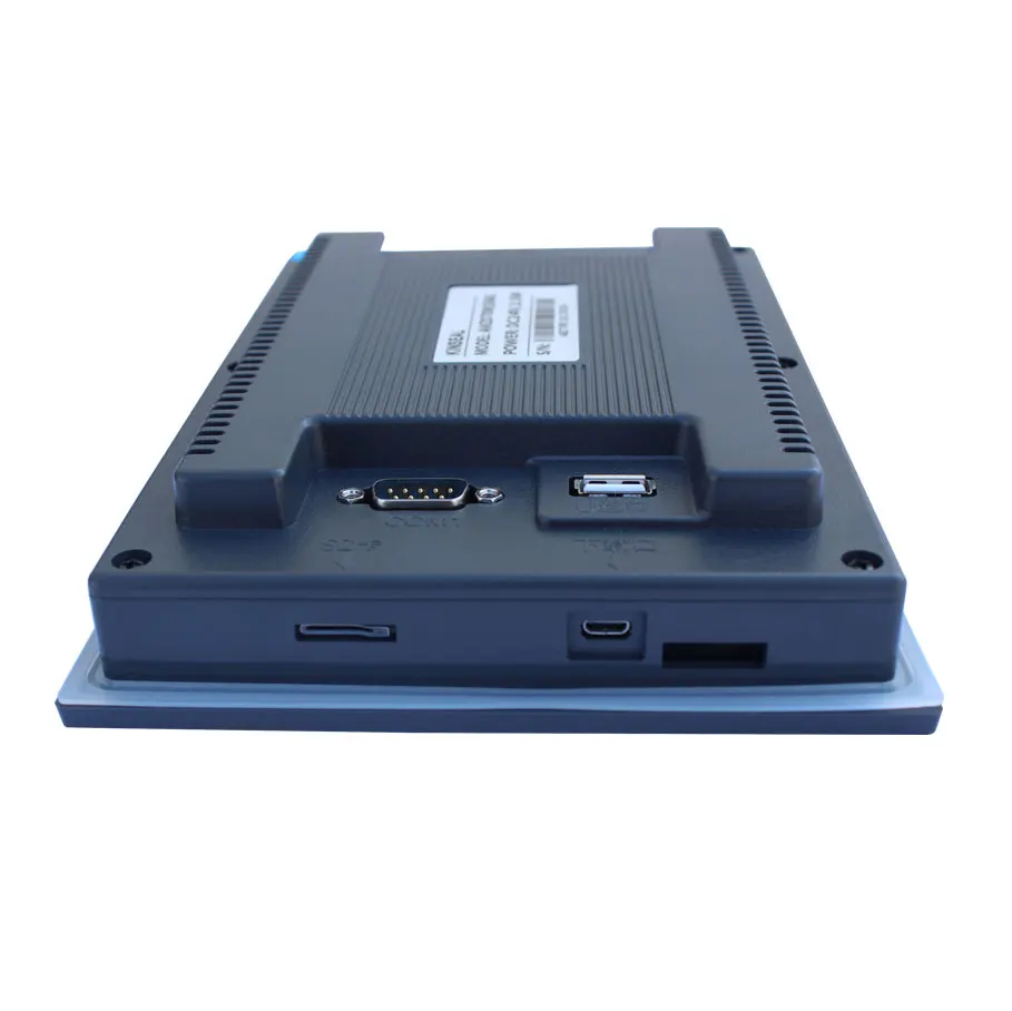 Écran tactile de 7 pouces série HMI AMZ W01 avec ports DB9 RS232/RS485, interface homme-machine