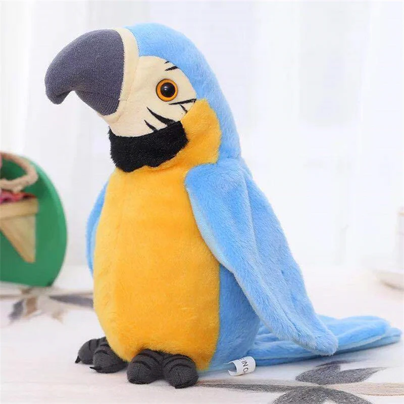 

Cartoon Cute Electric Talking Parrot Plush Toy Speaking Record Repeats What You Say Electroni Bird Stuffed Birthday Gift For Kid