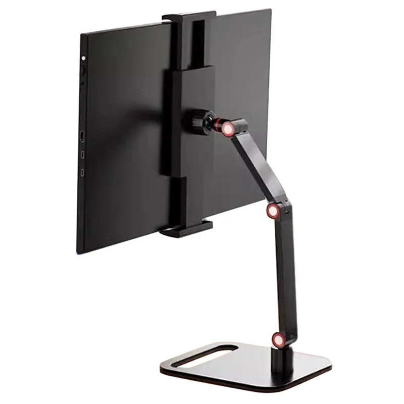 AEF7-Portable Monitor Holder Tablet Stand Adjustable Portable Monitor Desktop Clamp Stand