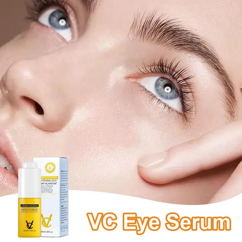 Hidratante VC Eye Tightening e Lifting Serum, Lightening Skin, Bag Remover, Dark Circles, Fade Fine Lines