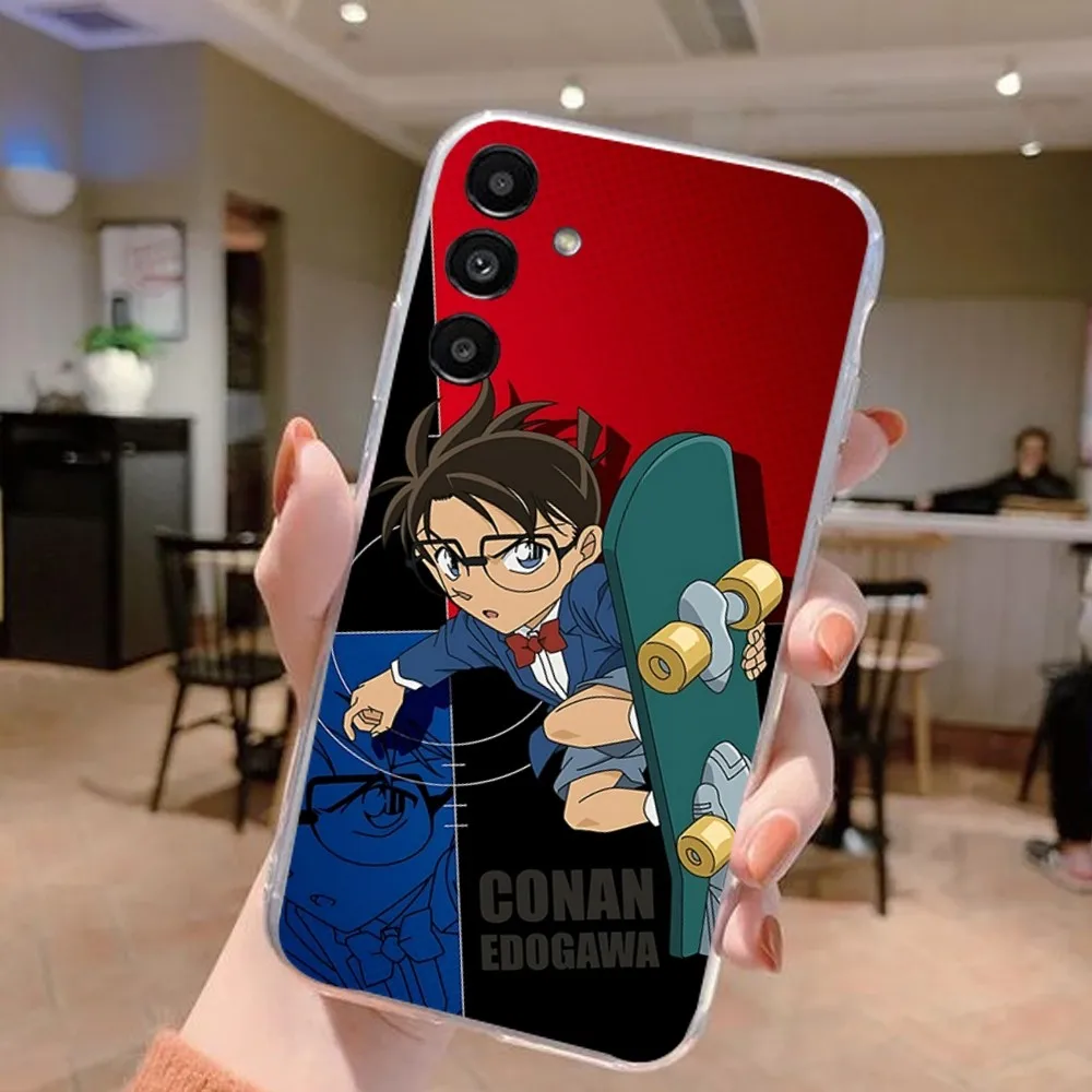 Detective Conan Phone Case For Samsung Galaxy A52 A12 A51 S21 Edge S22ULTRA S23 S20LITE Plus Ultra Black Cover