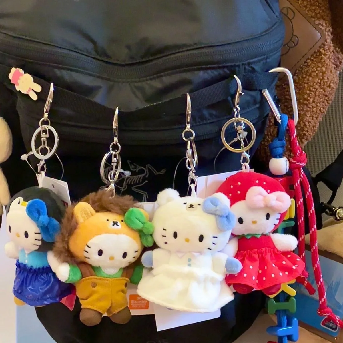 Breloczek Pluszowa Lalka Hello Kitty Urocza Zabawka Zabawki Dziewczęcy Plecak Dekoracja Prezent