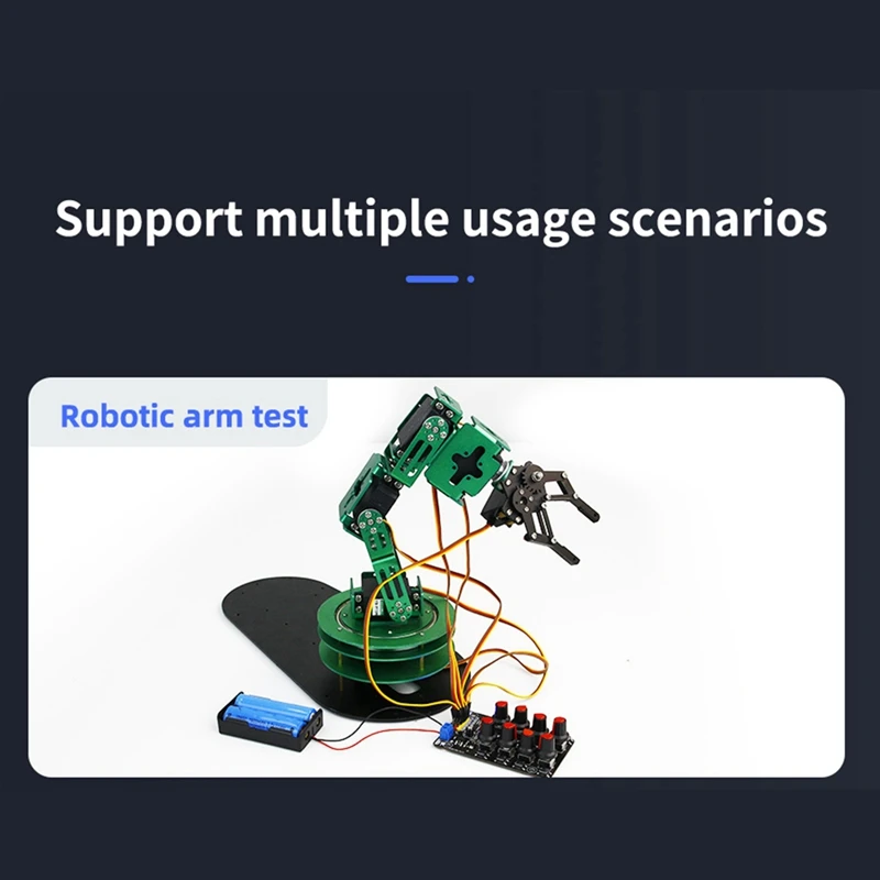 Eight-Way Servo Controller Robot Arm Test Board Driver Knob 8-Way Pwm Development Industrial Control Debugging Board