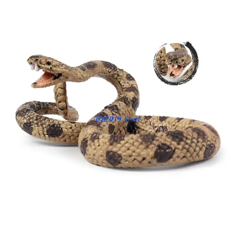 Q0KB Snake Model Toy Practical Joke Props for Halloween Decor Teaching Aid