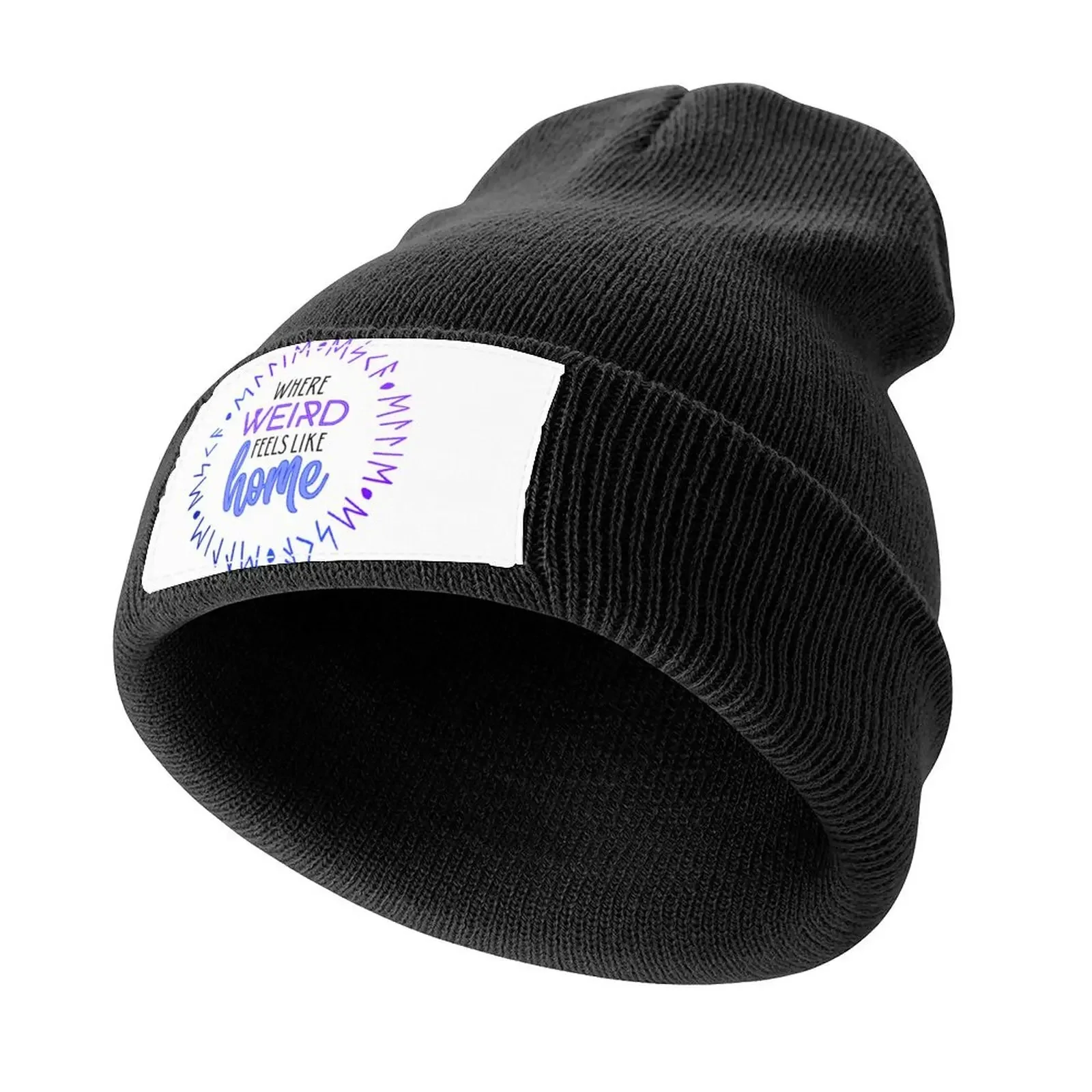 

Weird Feels Like Home [Neon w/White] Knitted Cap black Anime Hat Women's Hats 2025 Men's