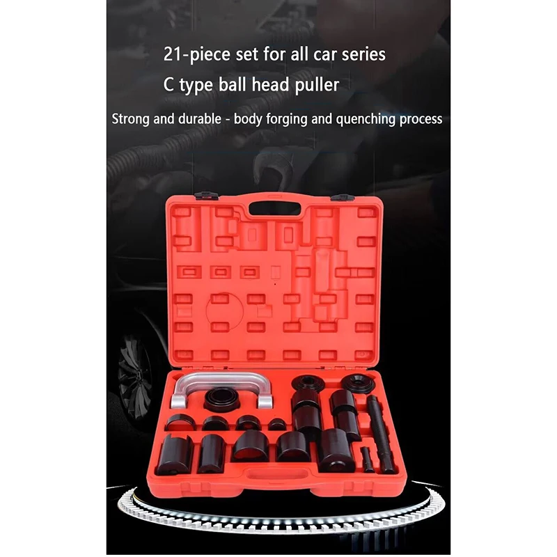 

Repair Shop 21 Pcs Set Ball Joint Press Kit Carbon-Steel Auto Repair Remover Install Adapter Tools For Garage Automobile