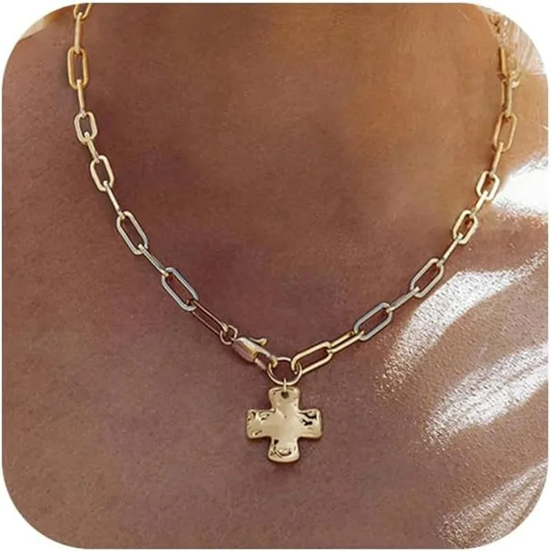 Chunky Cross Neckla… - image