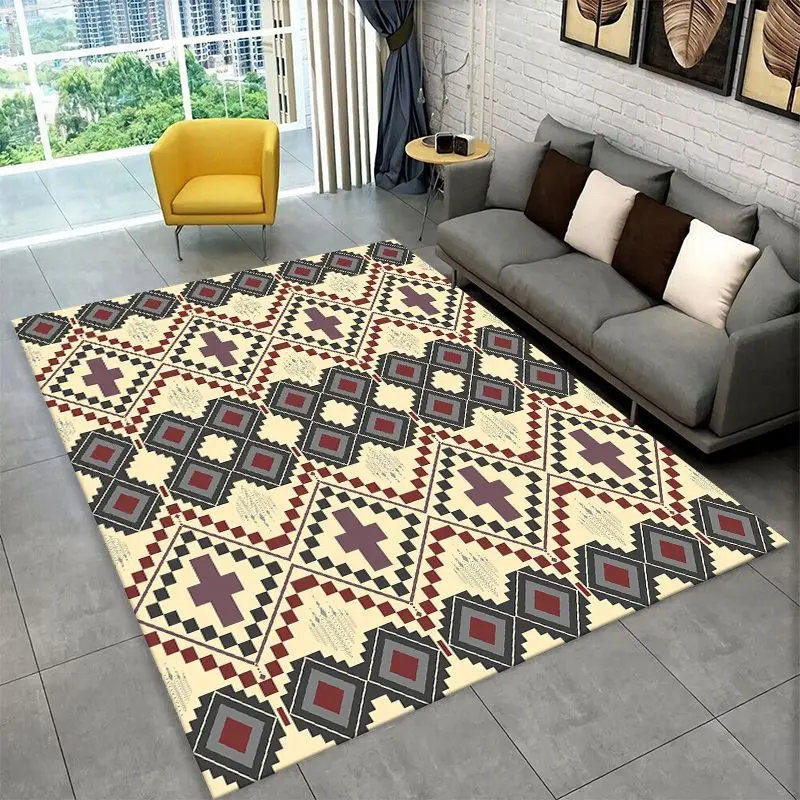 Fashion Nordic Bohemia Luxury Large Area Rug Non-slip Durable Carpet for Bedroom Living Room Sofa Doormat Home Decor Floor Mat