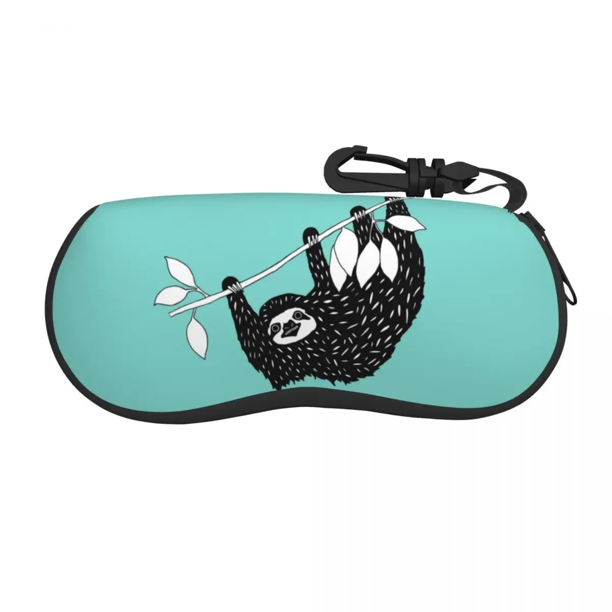 Custom Blue Sloth Glasses Case Stylish Lazy Animal Shell Eyeglasses Case Sunglasses Box