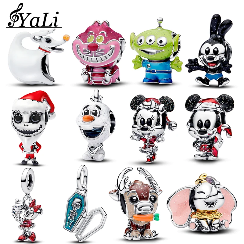 

Лидер продаж, новый стиль, серебро 925 пробы, подвеска Disney Dumbo, подходит для браслета из стерлингового серебра 925 пробы, брелок, сделай сам, праздничный подарок