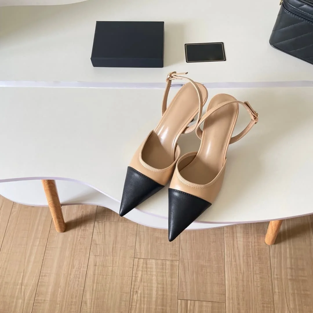 2026 hot Summer Genuine Leather Thin Heels Buckle Strap Women Sandals Bohemian Dress Pumps Sandals Bohemian Sandals Dress