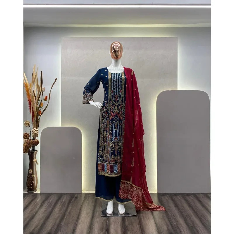 

Designer Wedding Party Attire Salwar Kameez PakistanI Indian Dress