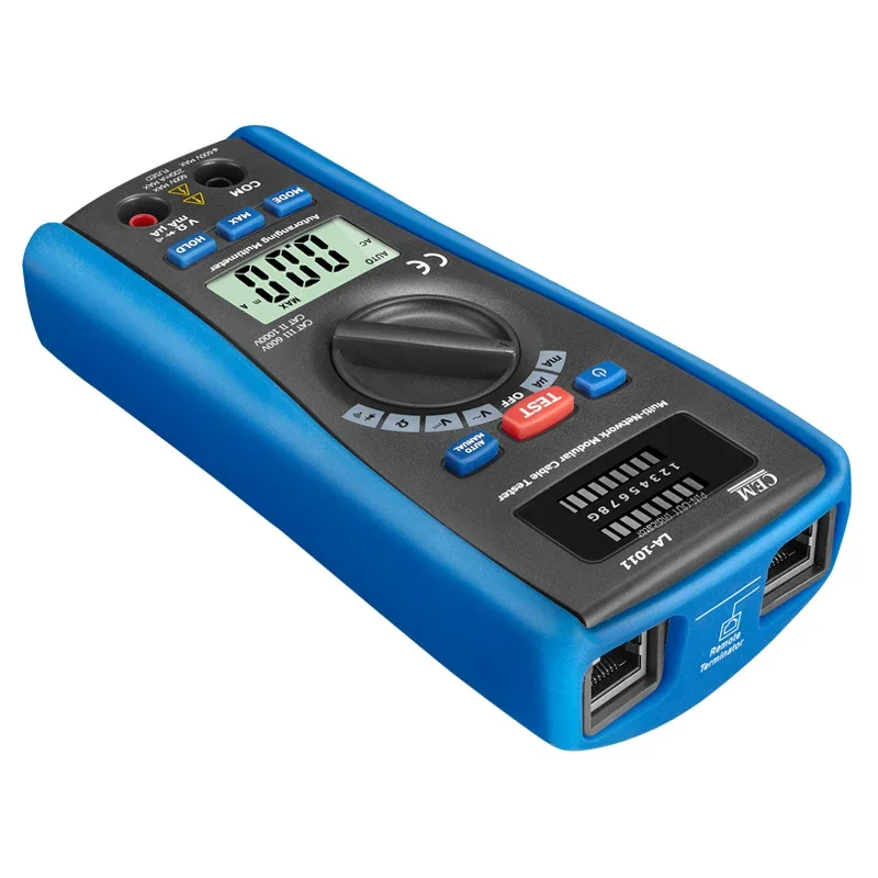 LA-1011 RJ45 RJ11 LAN Cable Tester and Multimeter Network Cable Finder Networking Tool Network Repair Analyzers