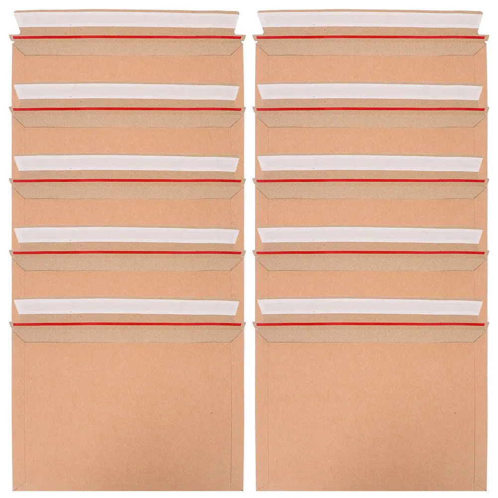 

25 шт. самозаклеивающиеся картонные конверты для фотографий и документов, плоские почтовые конверты, надежные конверты для отправки фотографий и писем