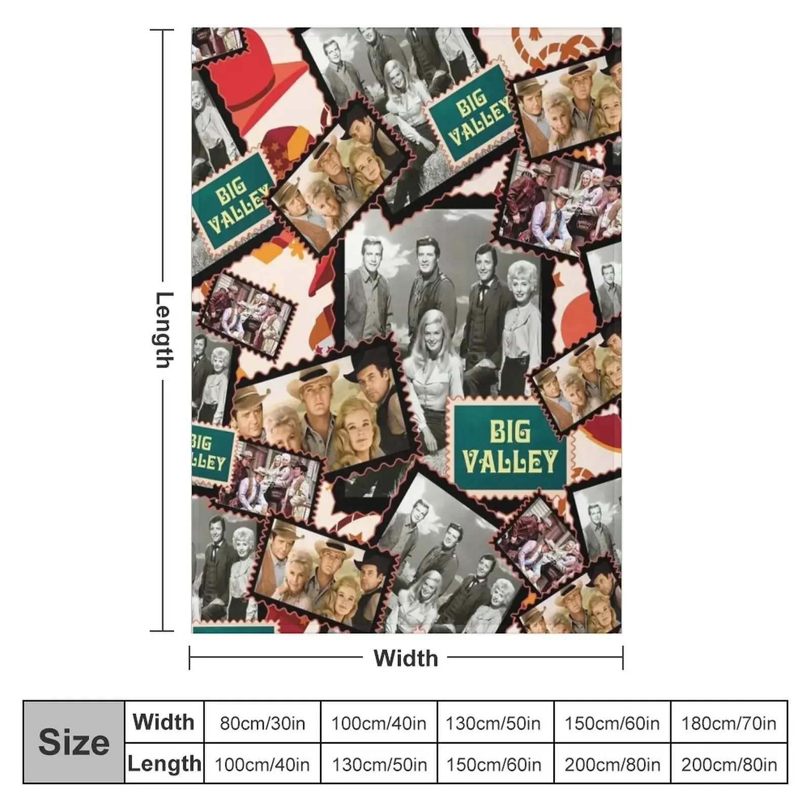 Big Valley, Barkley Ranch in the Wild West, 1960's Series Throw Blanket manga Multi-Purpose Summer Beddings Blankets