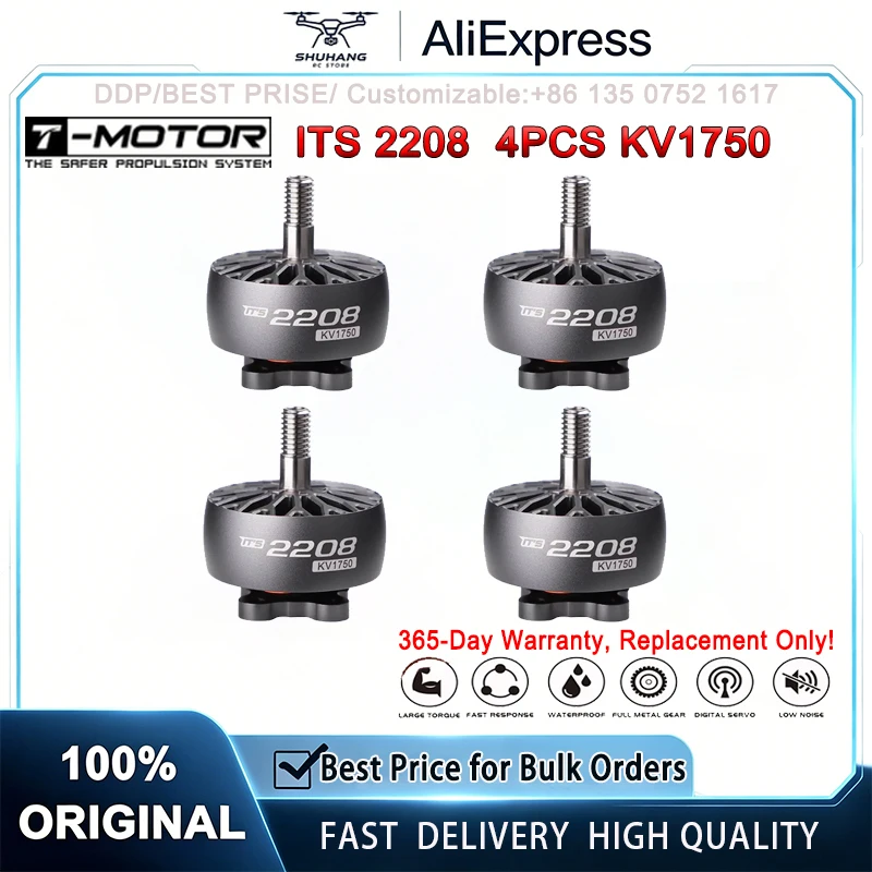

T-MOTOR T-HOBBY ITS 2306.5 1750KV 6S Brushless Motor for FPV Freestyle RC Drone DIY Building Parts