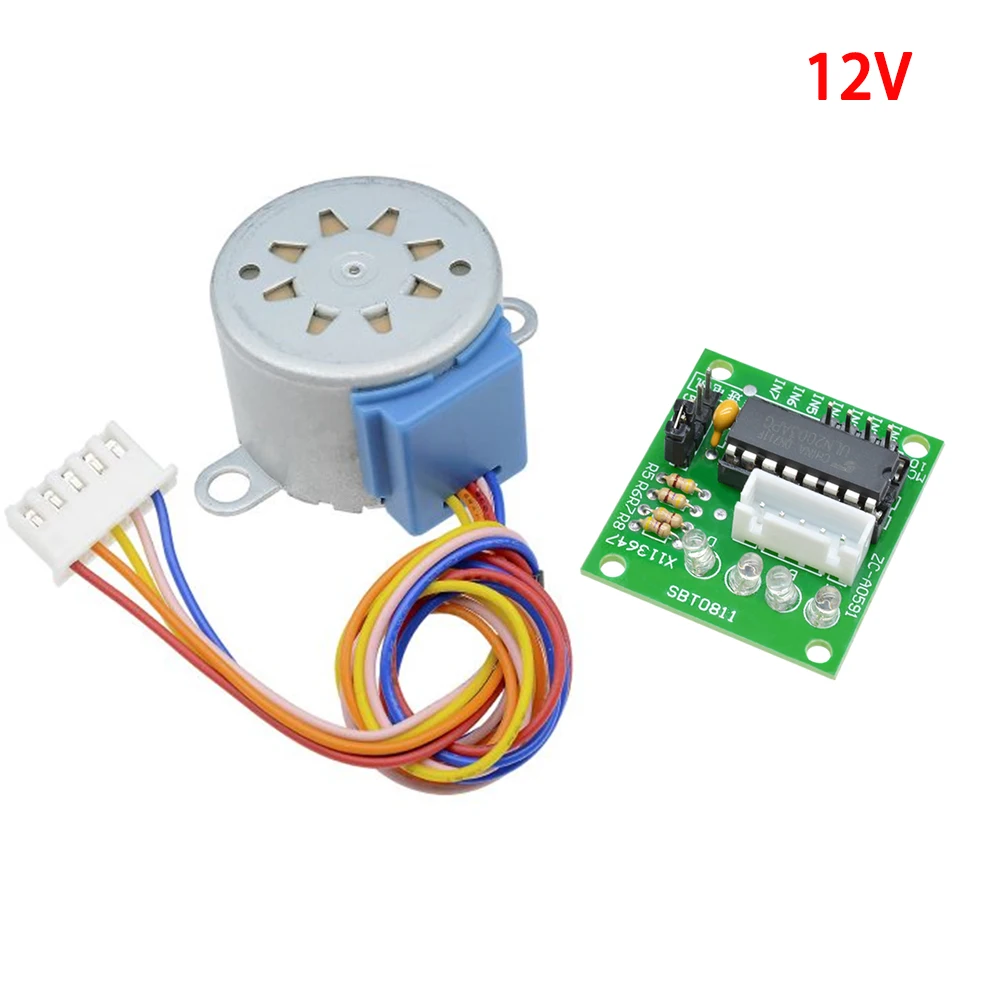 5V 12V 4-Phase 28BYJ-48 DC Gear Step Stepper Motor ULN2003 Driver Board ULN2003 PIC MCU DIY