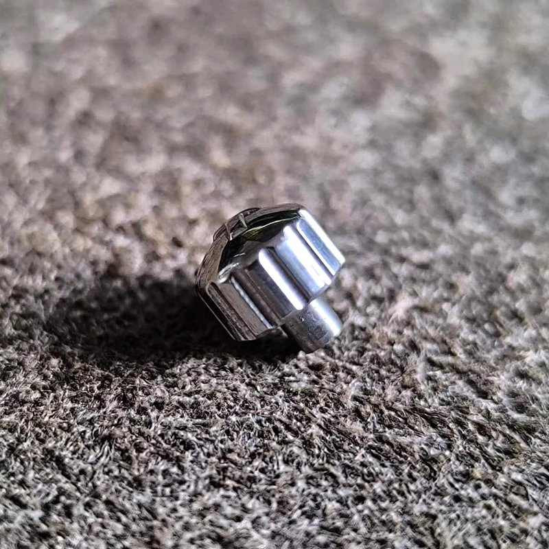 Watch Head Tube Fitting Timing Button for Tissot 6.0×2.5×2.2 Silver Crown Mechanical Watch