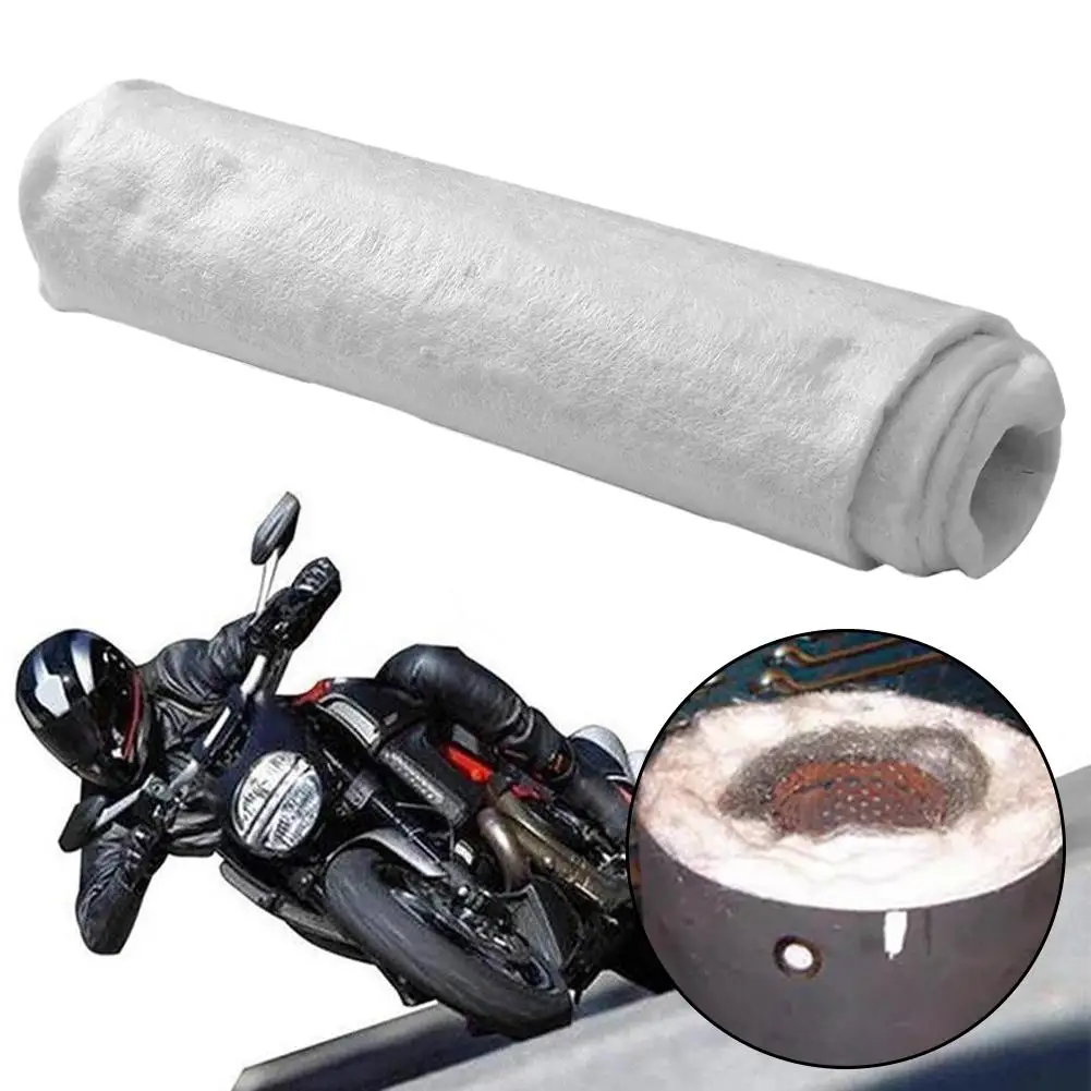 Exhaust Silencer Wadding 100 X 50 E-glass Fibre Packing For Motorcycle Replacement Part Exhaust Pipe Insulation Cotton J6t8