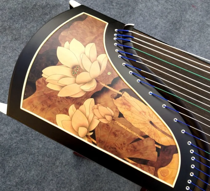 

Manufacturers Wholesale Red Sandalwood Lotus Moonlight Guzheng Play Guzheng