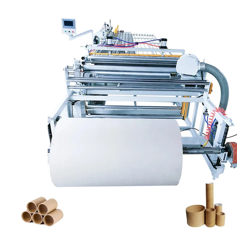 Automatic Cardboard Cylinder Winding Forming Production Line Machine Spiral Paper Tube Core Making Machine