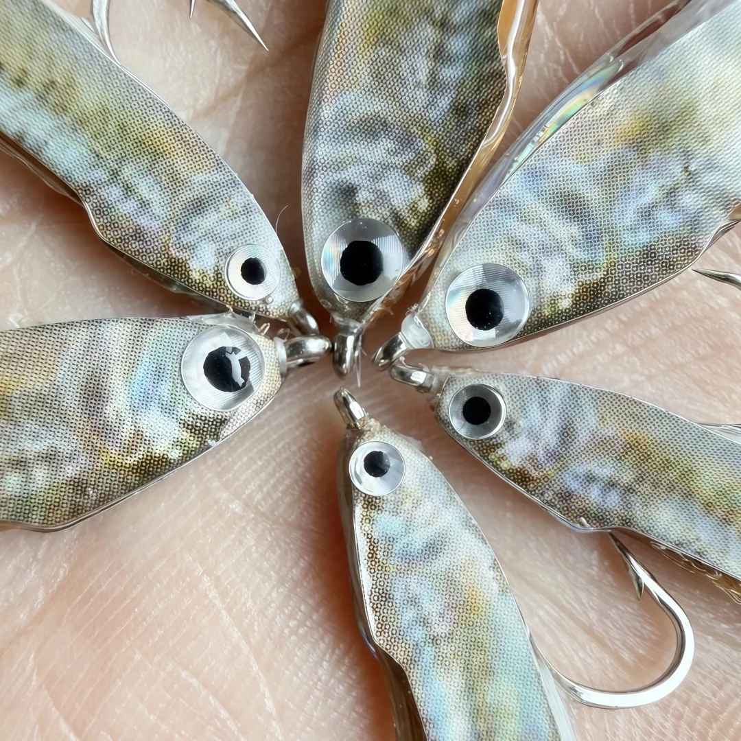 5/6 Stück Realistische Minnow-Fliegenfischerköder mit 3D-Augen, Fischköder für Forellen- und Barsch-Angeln in Süß- und Salzwasser – Detail 4