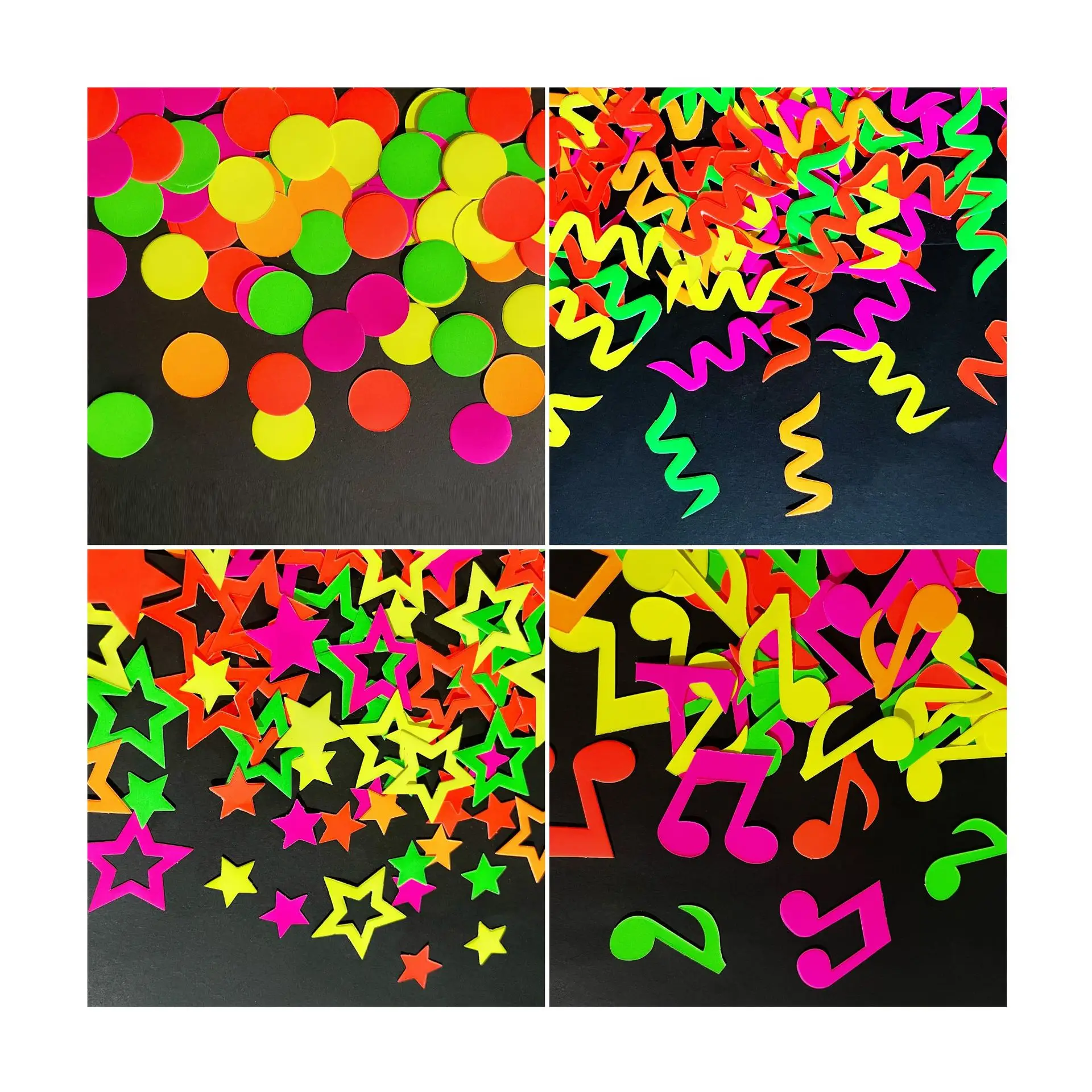 

Music Note Confetti Neon Star/Squre Confetii for Rock Star Party Birthday Party Baby Shower Wedding Party table Decorations ﻿ ﻿