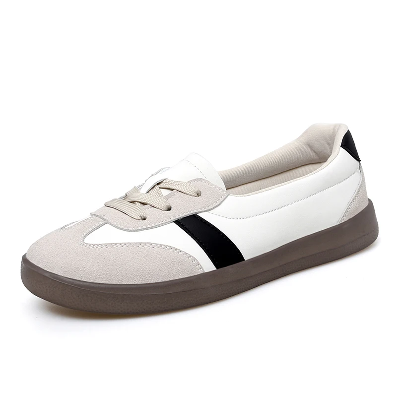 Women Half Slide On German Training Shoes Large Size Wide Toe Mule Sneakers Soft Sole Breathable Casual Outdoor Trainers