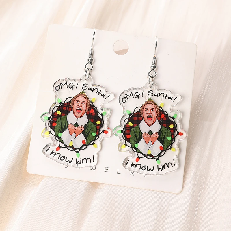 1Pair Christmas Dro… - image