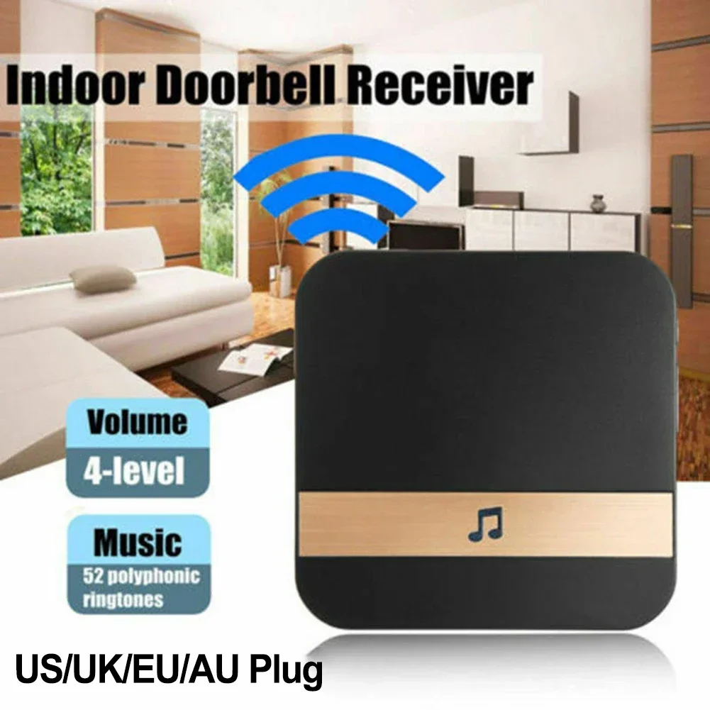 Ding Dong Doorbell Receiver, Smart Wireless WiFi Doorbell Chime, Low Power Consumption, Multiple Chord Options